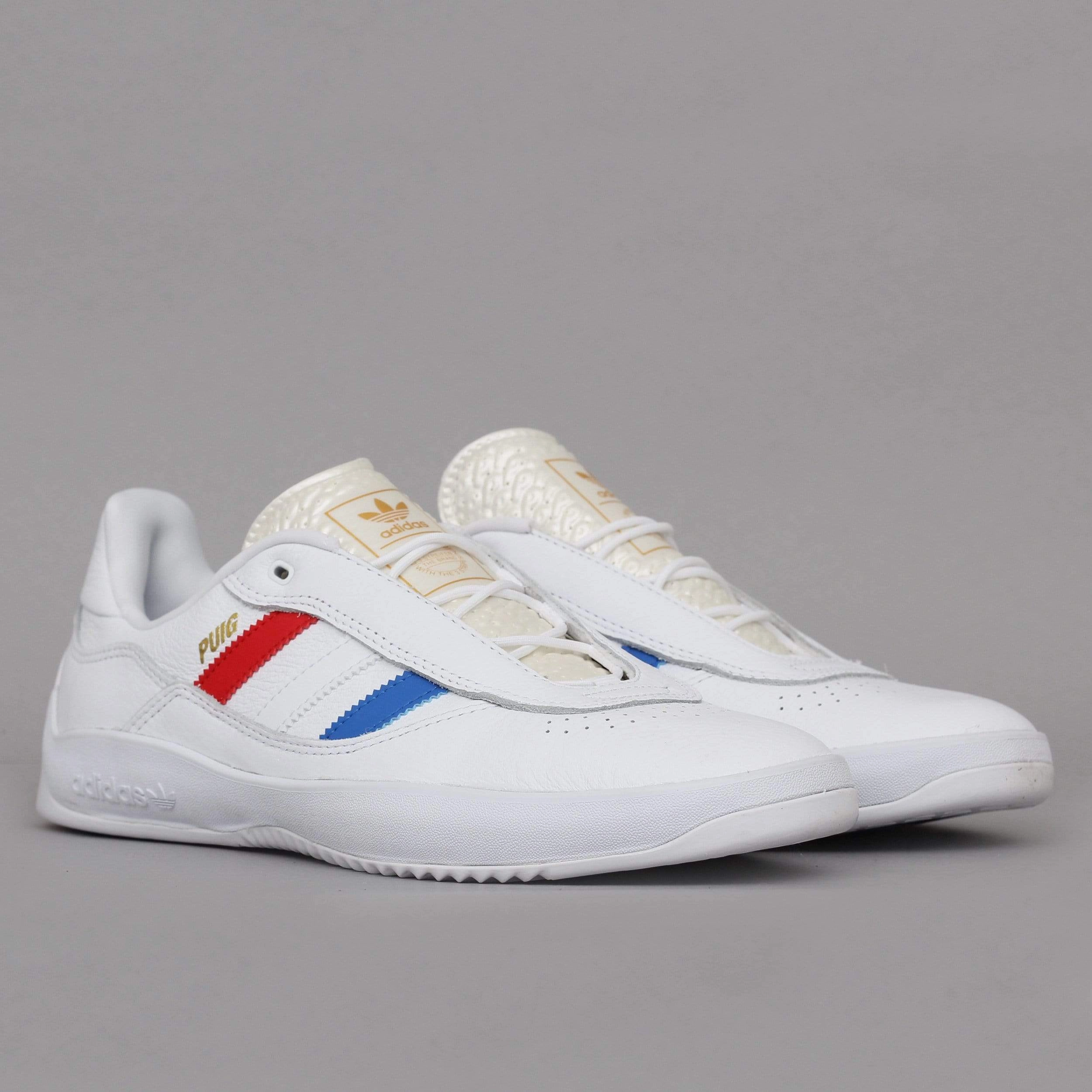 adidas Puig Shoes Footwear White / Blue Bird / Vivid Red Nba Player Adidas Shoes