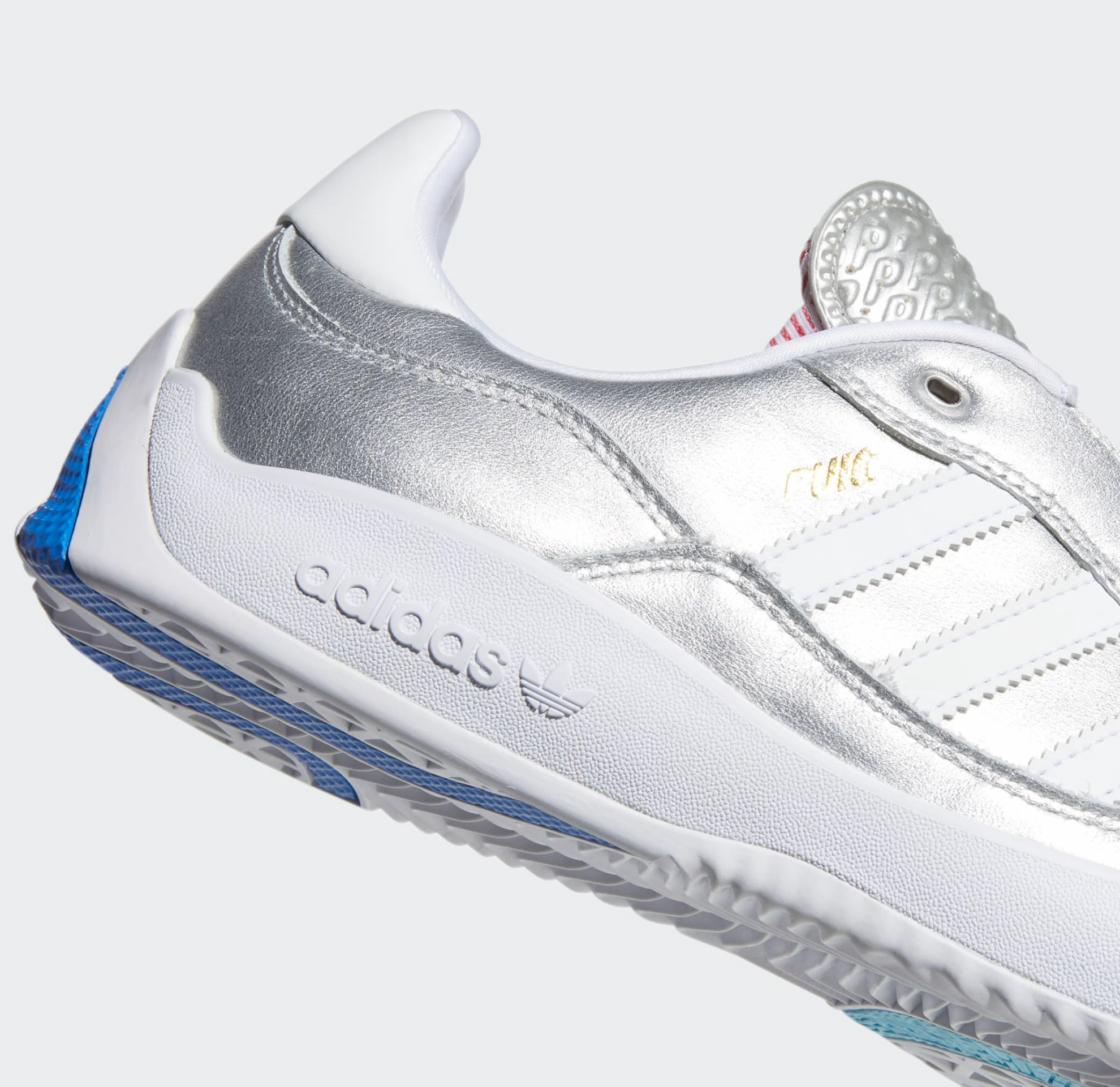 Boxing Adidas Shoes ADIDAS PUIG SILVER METALLIC / WHITE / SCARLET