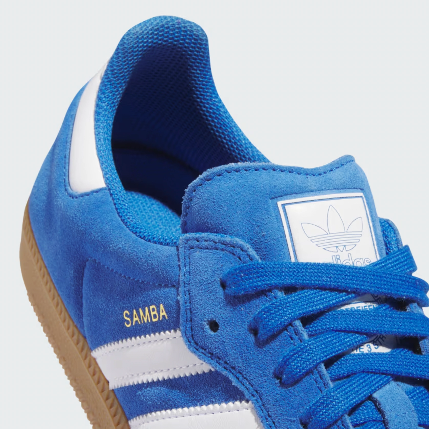 ADIDAS SAMBA ADV BLUE BIRD / CLOUD WHITE / GOLD METALLIC Bad Bunny Adidas Bokete Shoes
