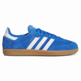 ADIDAS SAMBA ADV BLUE BIRD / CLOUD WHITE / GOLD METALLIC Adidas Baseball Turf Shoes