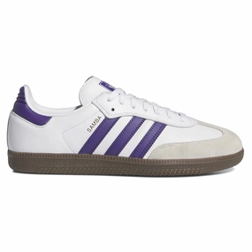 Adidas Teenage Shoes ADIDAS SAMBA ADV CLOUD WHITE  / COLLEGIATE PURPLE