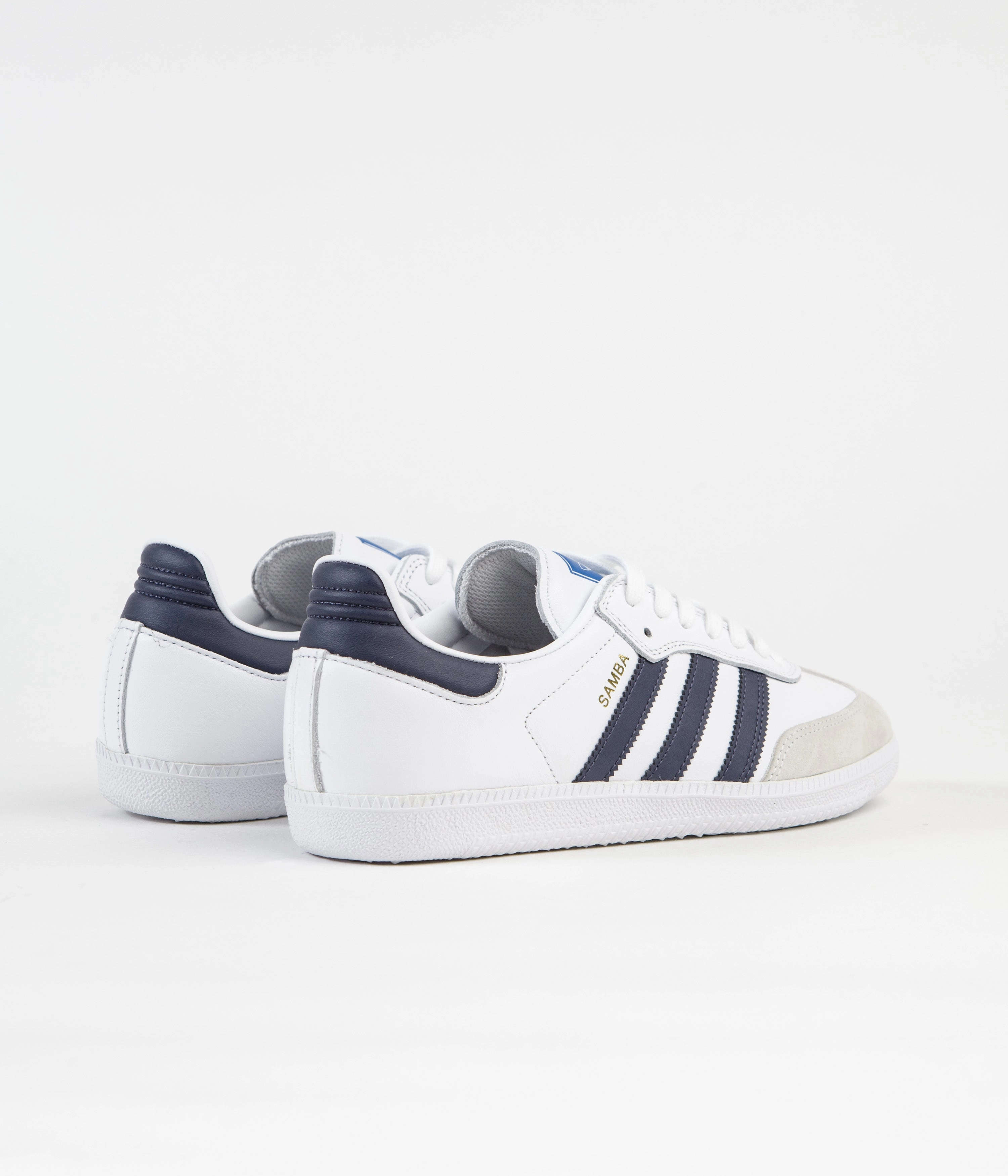 Adidas Cushioned Running Shoes Adidas Samba Adv Shoes - FTWR White / Shadow Navy / FTWR White