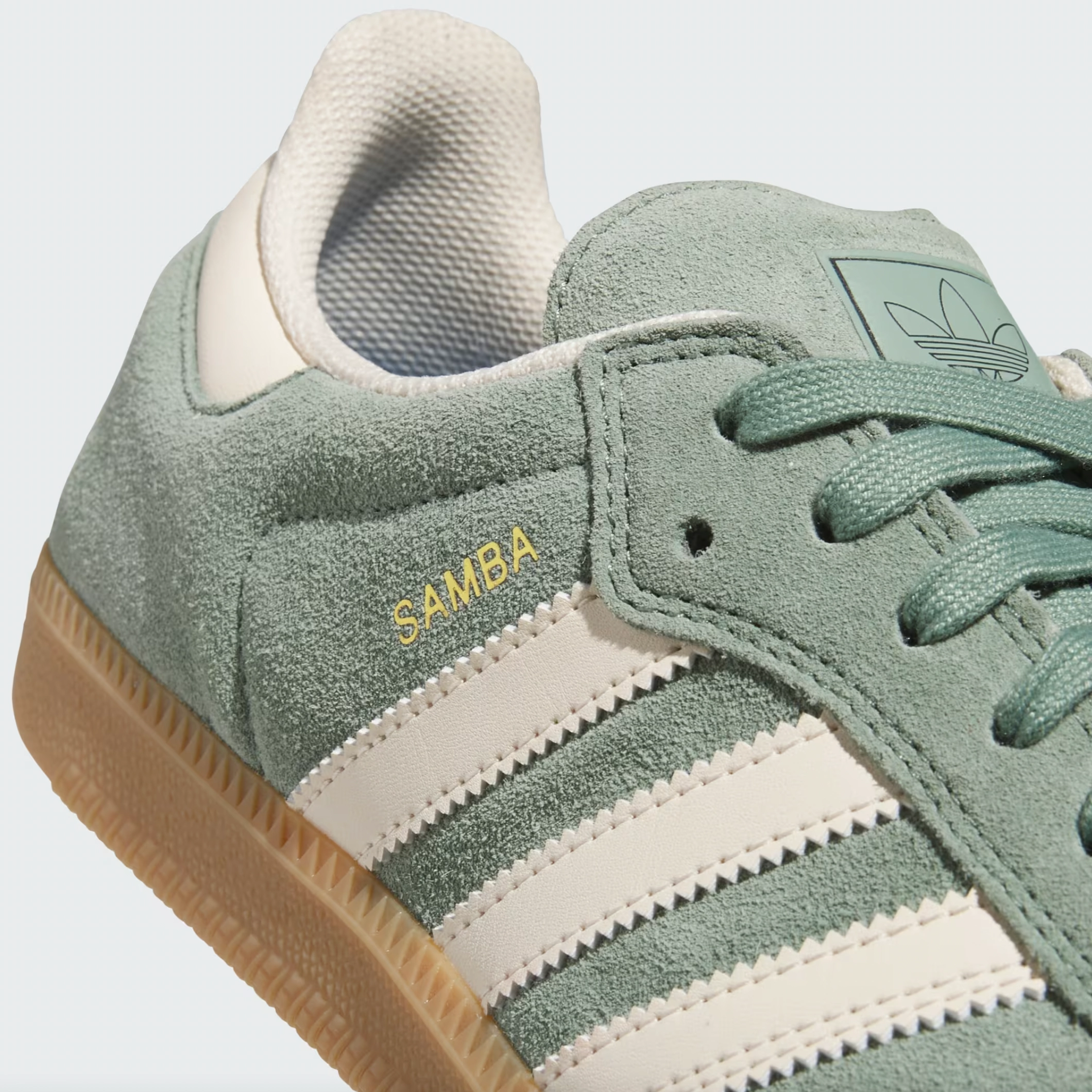 Adidas Street Soccer Shoes ADIDAS SAMBA ADV SILVER GREEN / WONDER WHITE