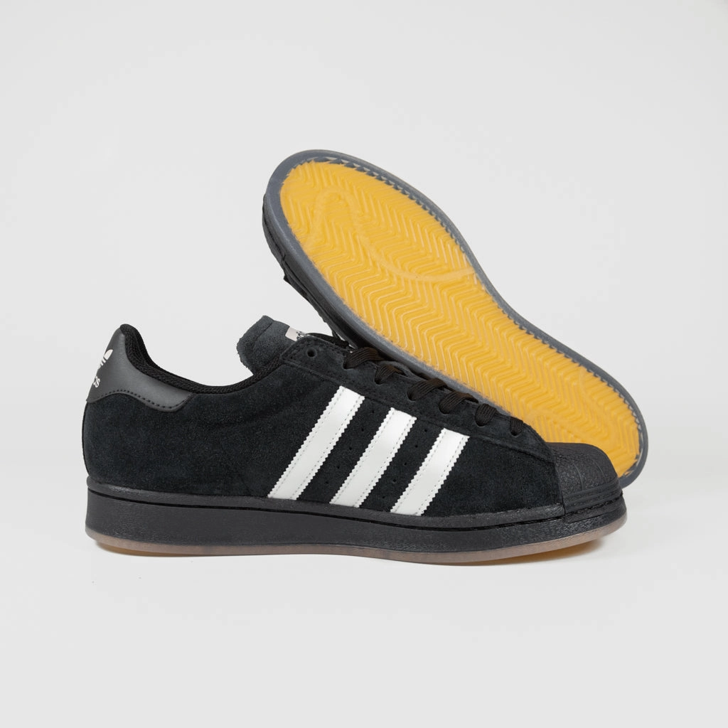 Adidas Skateboarding - Superstar ADV Shoes - Core Black / Zero / Spark Adidas Shoes 2015