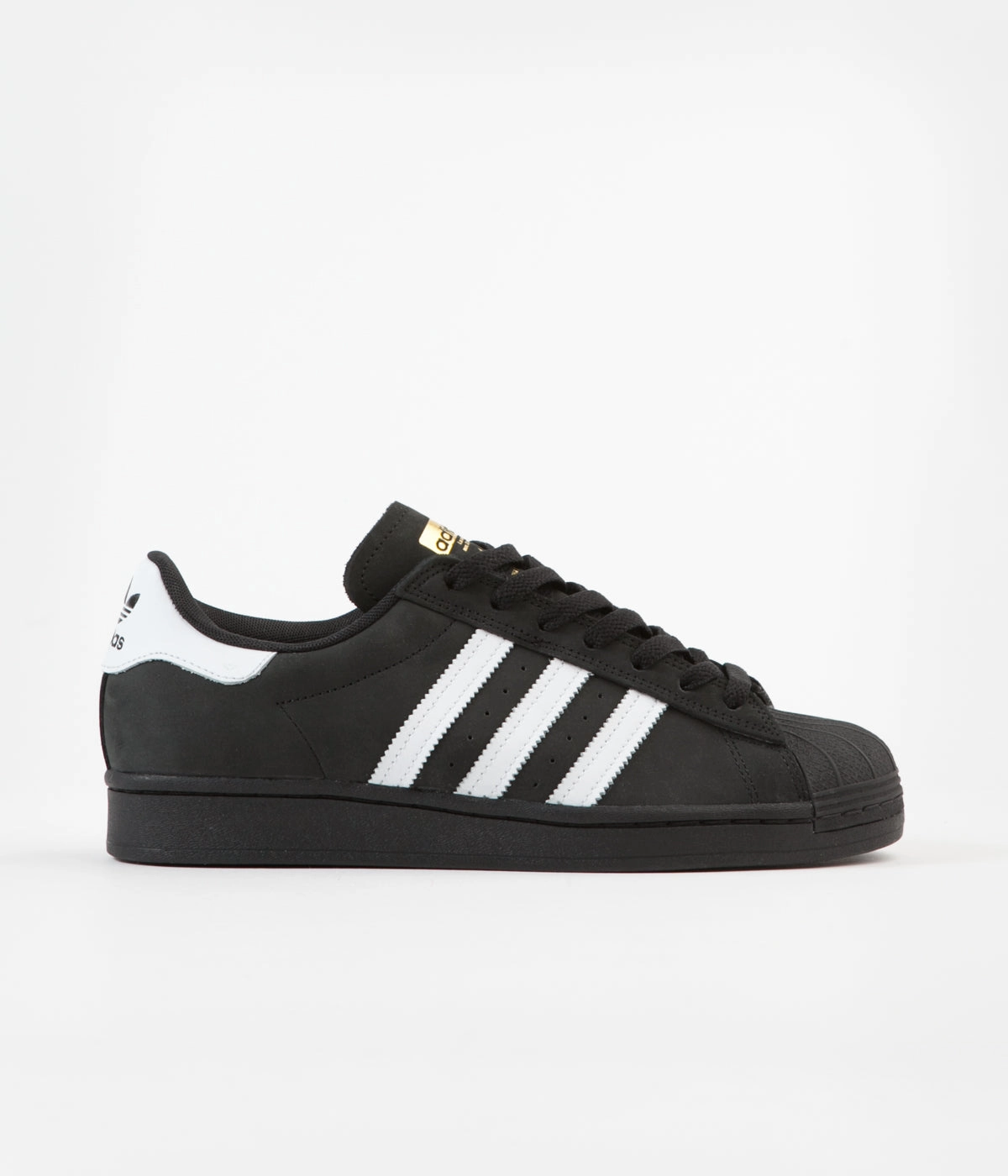 Adidas Megaride O1 Shoes Adidas Superstar ADV Shoes - Core Black / White / Gold Metallic