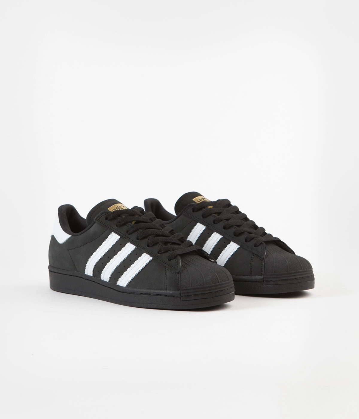 Adidas Superstar ADV Shoes - Core Black / White / Gold Metallic Adidas In Shoes
