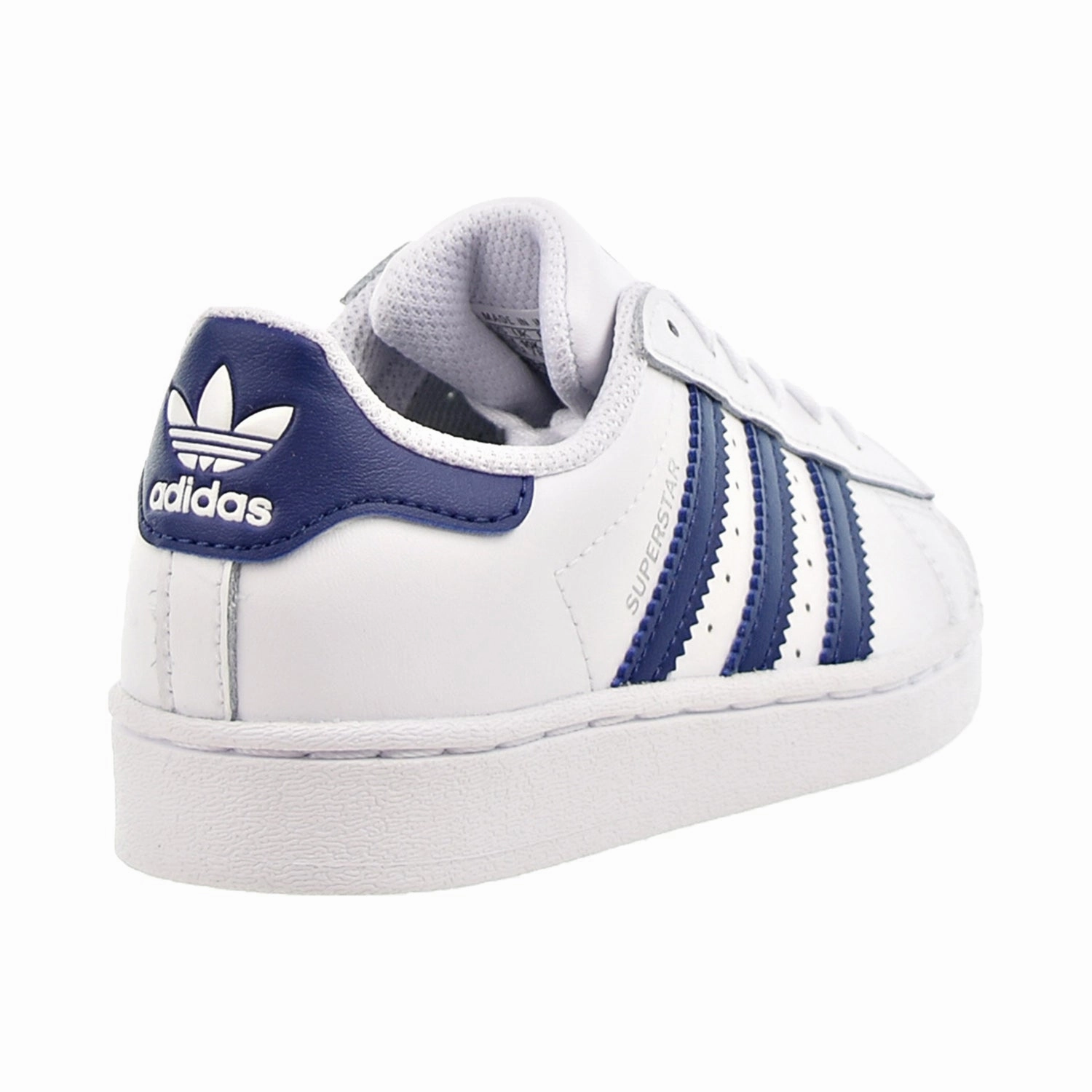 Adidas Superstar C Little Kids' Shoes Footwear White-Night Sky-Footwear White New Tennis Shoes Adidas