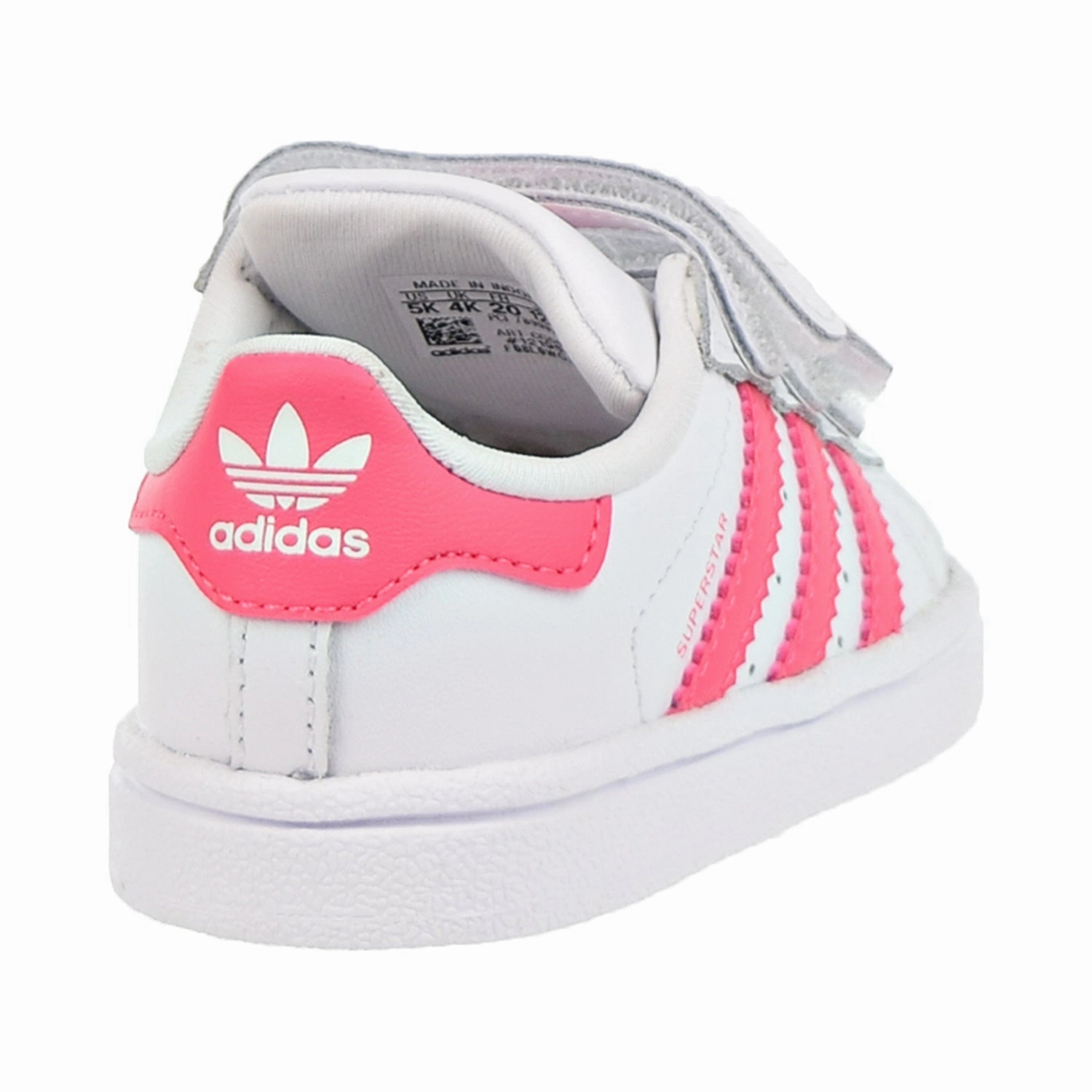 Adidas Superstar CF I Toddler Shoes Footwear White/Real Pink/Real Pink Arthur Ashe Shoes Adidas