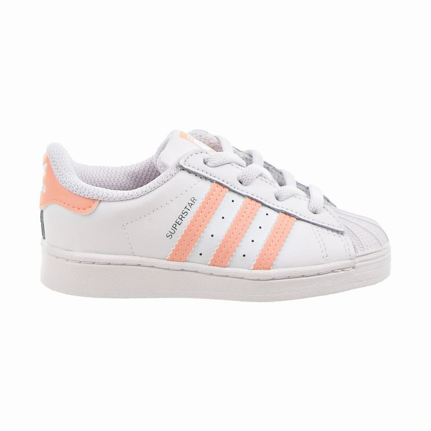 Adidas Superstar EL I Toddlers' Shoes Footwear White-Haze Coral-Footwear White Adidas Samba Og Shoes Floral