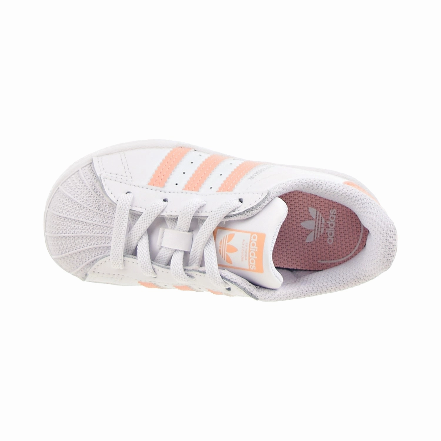 Adidas Samba Classic Shoe Adidas Superstar EL I Toddlers' Shoes Footwear White-Haze Coral-Footwear White