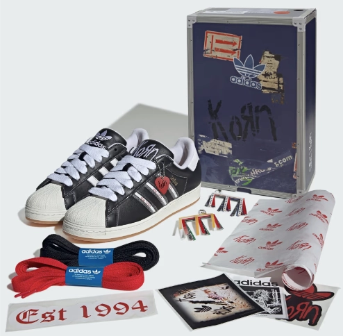 Adidas Elite Running Shoes Adidas Superstar KoRn Shoes-Core Black / Transl / Better Scarlet