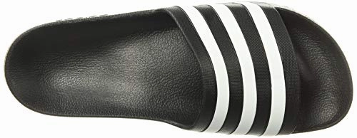 adidas Unisex Adilette Aqua Slides Sandal, Core Black/White/Core Black, 9 US Men Kevin Garnett Adidas Basketball Shoes
