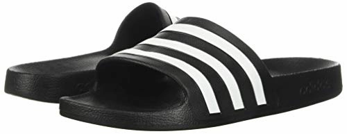 Adidas Shoes Good For Running adidas Unisex Adilette Aqua Slides Sandal, Core Black/White/Core Black, 9 US Men