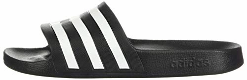 Adidas Dame Shoes adidas Unisex Adilette Aqua Slides Sandal, Core Black/White/Core Black, 9 US Men