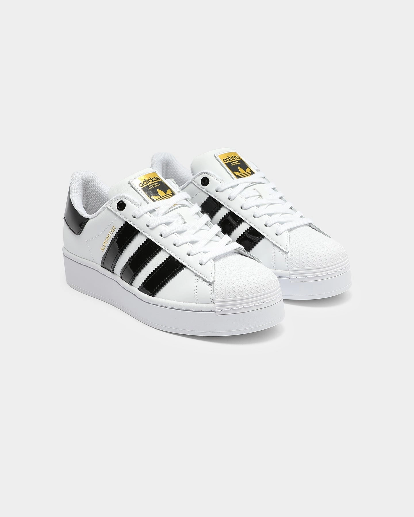 Adidas Running Shoe Promo Adidas Women's Superstar Bold White/Black/Gold