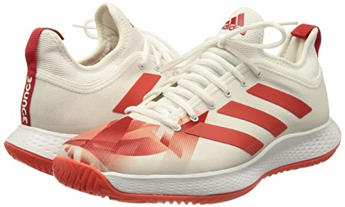 Adidas Women's Textile Defiant Generation W Ftwwht/Red/Red Tennis Shoes - 6 UK Leopard Print Adidas Shoes