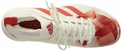 Adidas Eq21 Run Shoes Adidas Women's Textile Defiant Generation W Ftwwht/Red/Red Tennis Shoes - 6 UK