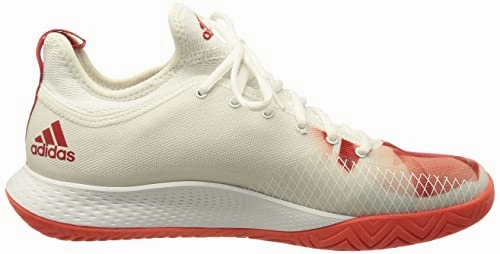 Adidas Non Slip Shoes Adidas Women's Textile Defiant Generation W Ftwwht/Red/Red Tennis Shoes - 6 UK