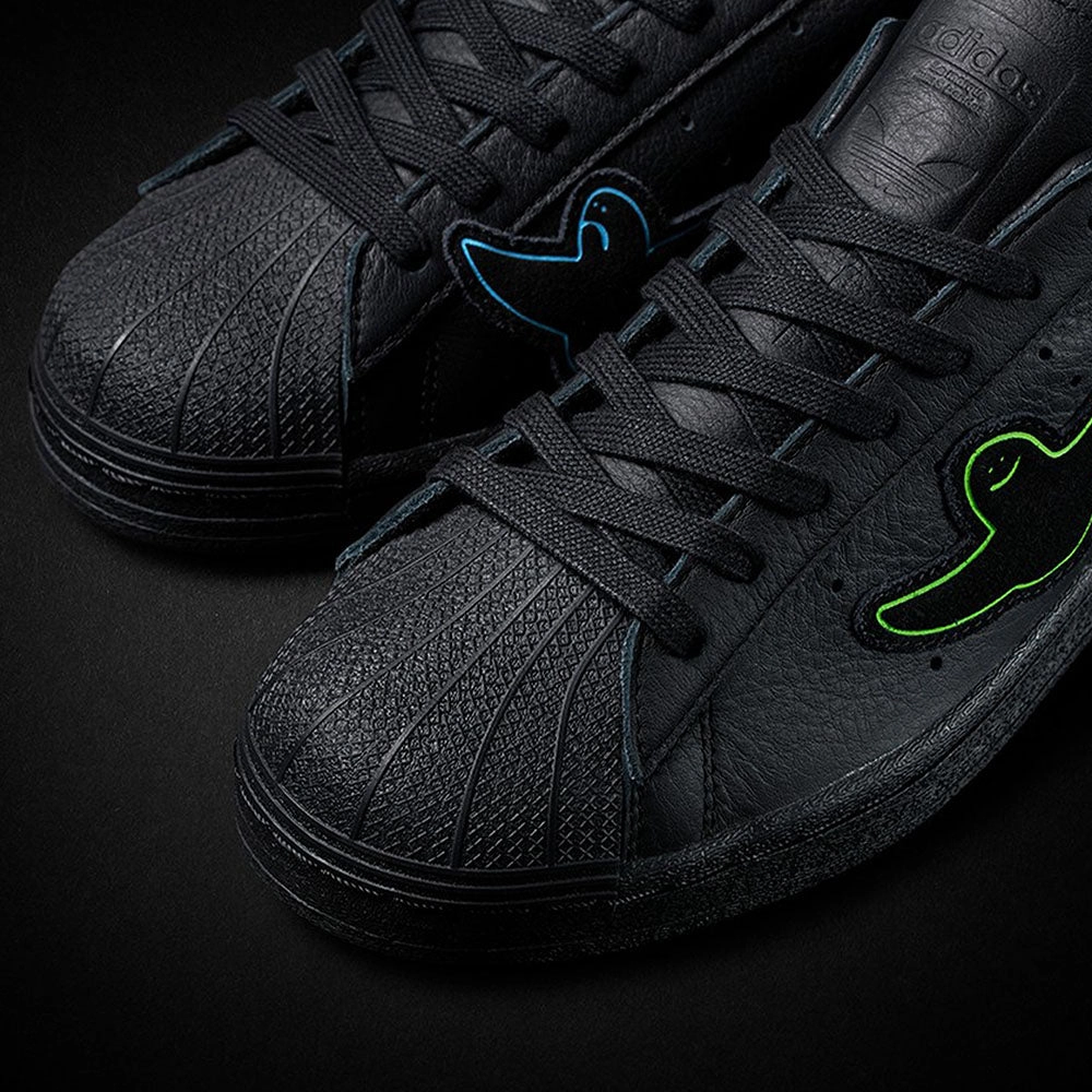 ADIDAS x GONZ SUPERSTAR ADV CORE BLACK / BLACK / BLACK Adidas Originals Drop Step Low Casual Basketball Shoes