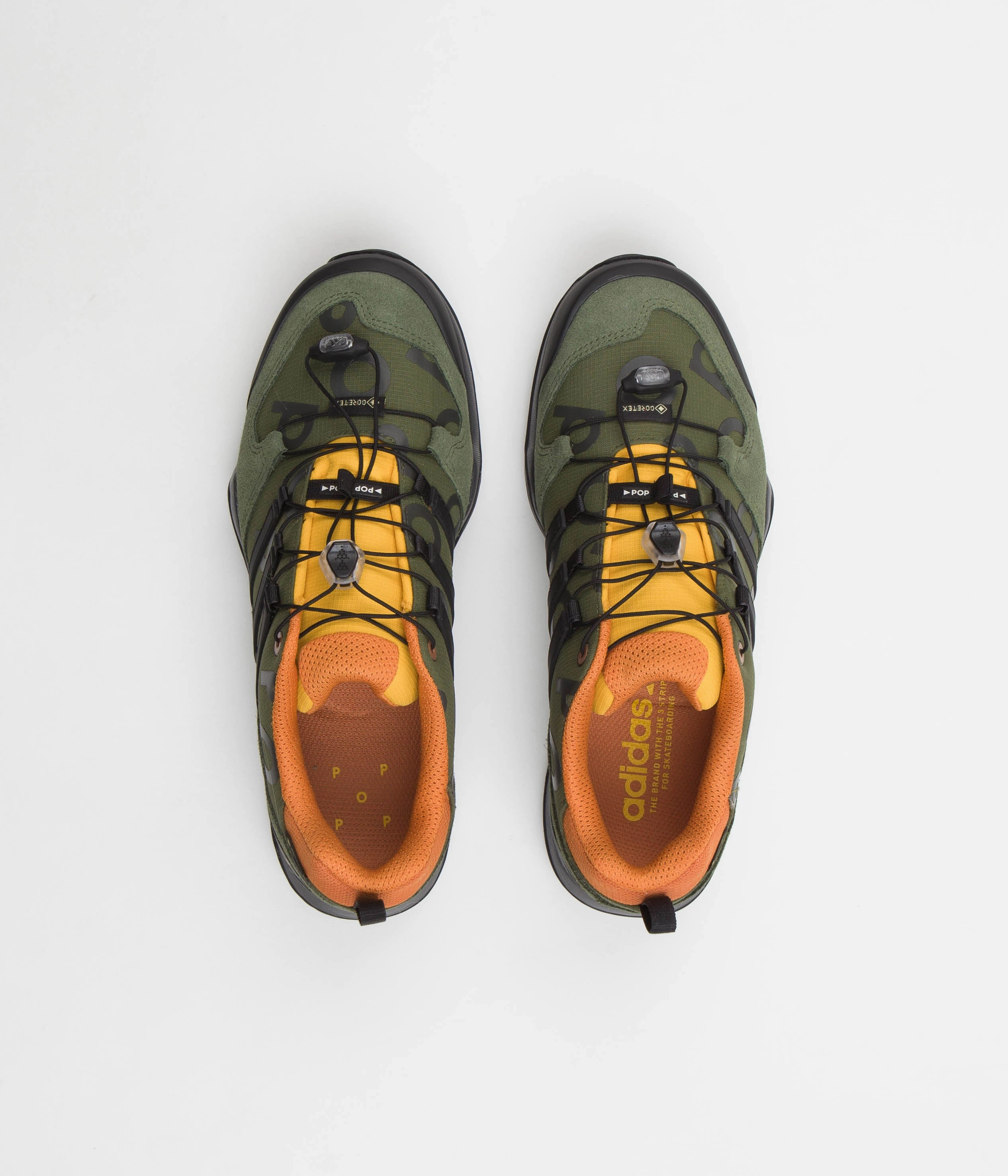 Adidas x Pop Trading Company Swift R2 GTX Shoes - Wild Pine / Core Black / Semi Solar Yellow Dsw Shoes Adidas
