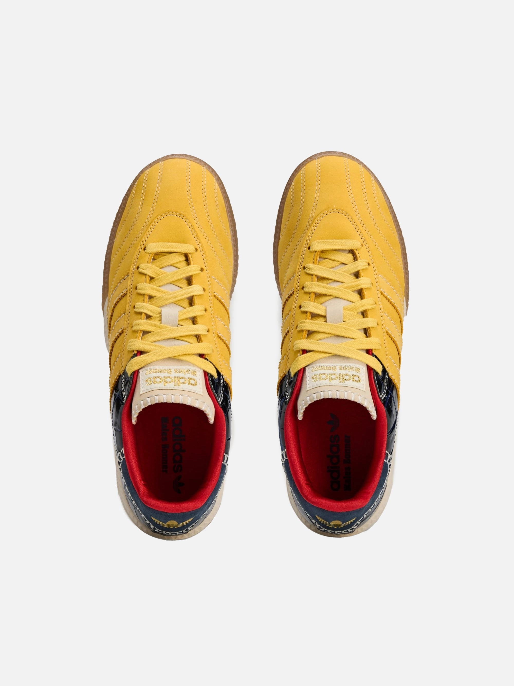 Adidas x Wales Bonner Samba Suede - St Fade Gold/St Fade Gold/Collegiate Navy Adidas Golf Shoes