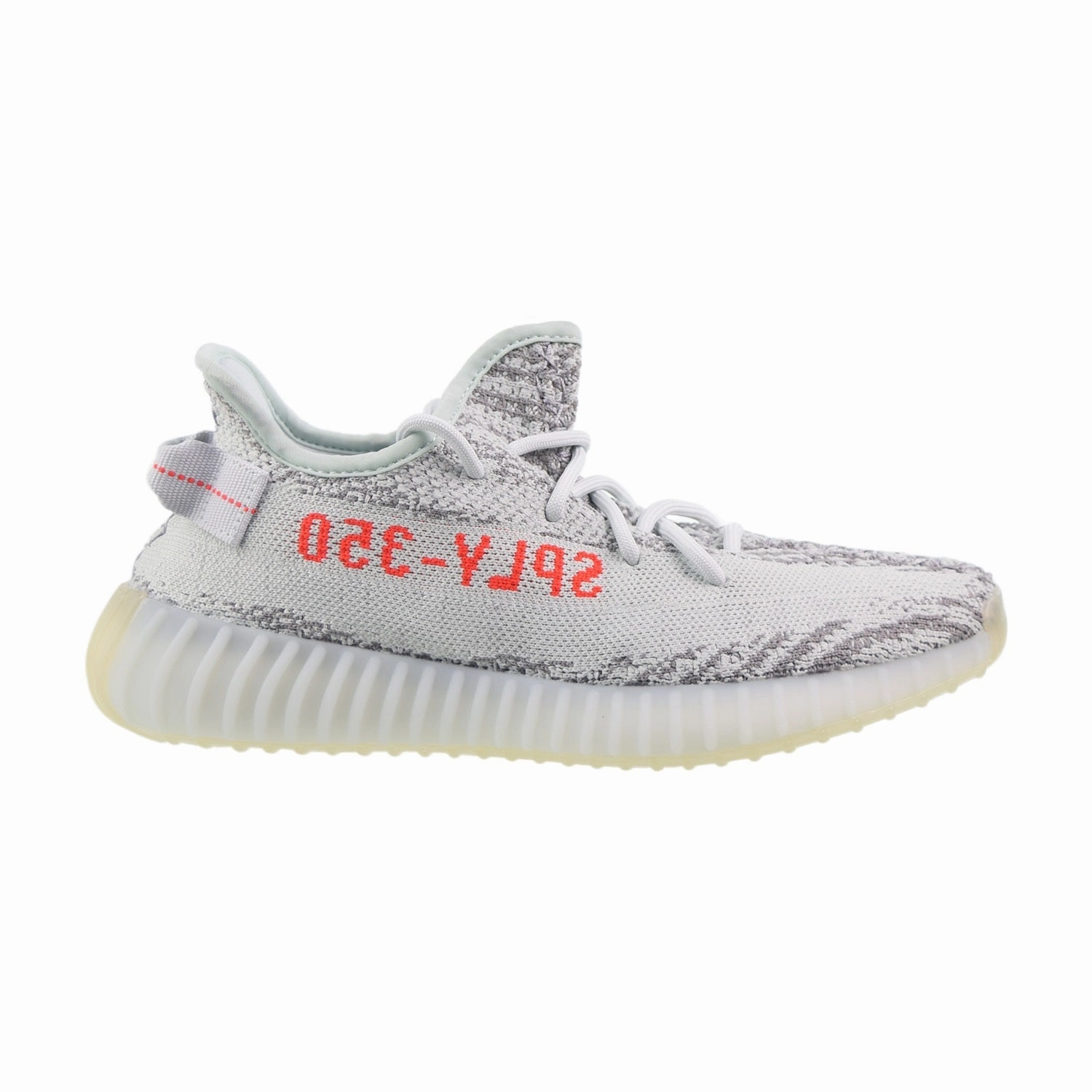 New Adidas Slip On Shoes Adidas Yeezy Boost 350 V2 Men's Shoes Blue Tint-Grey Three-High Risk Red