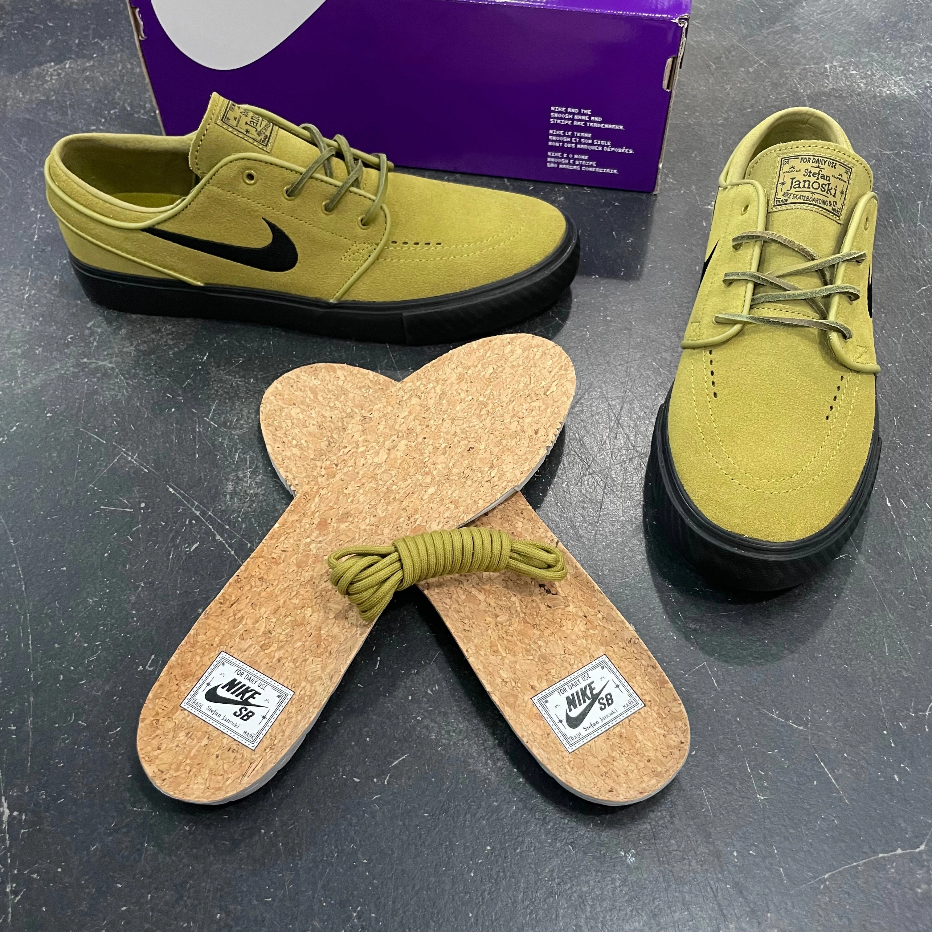 Nike SB Janoski OG  Pacific Moss/Black Asics Upcourt 2 Volleyball Shoes