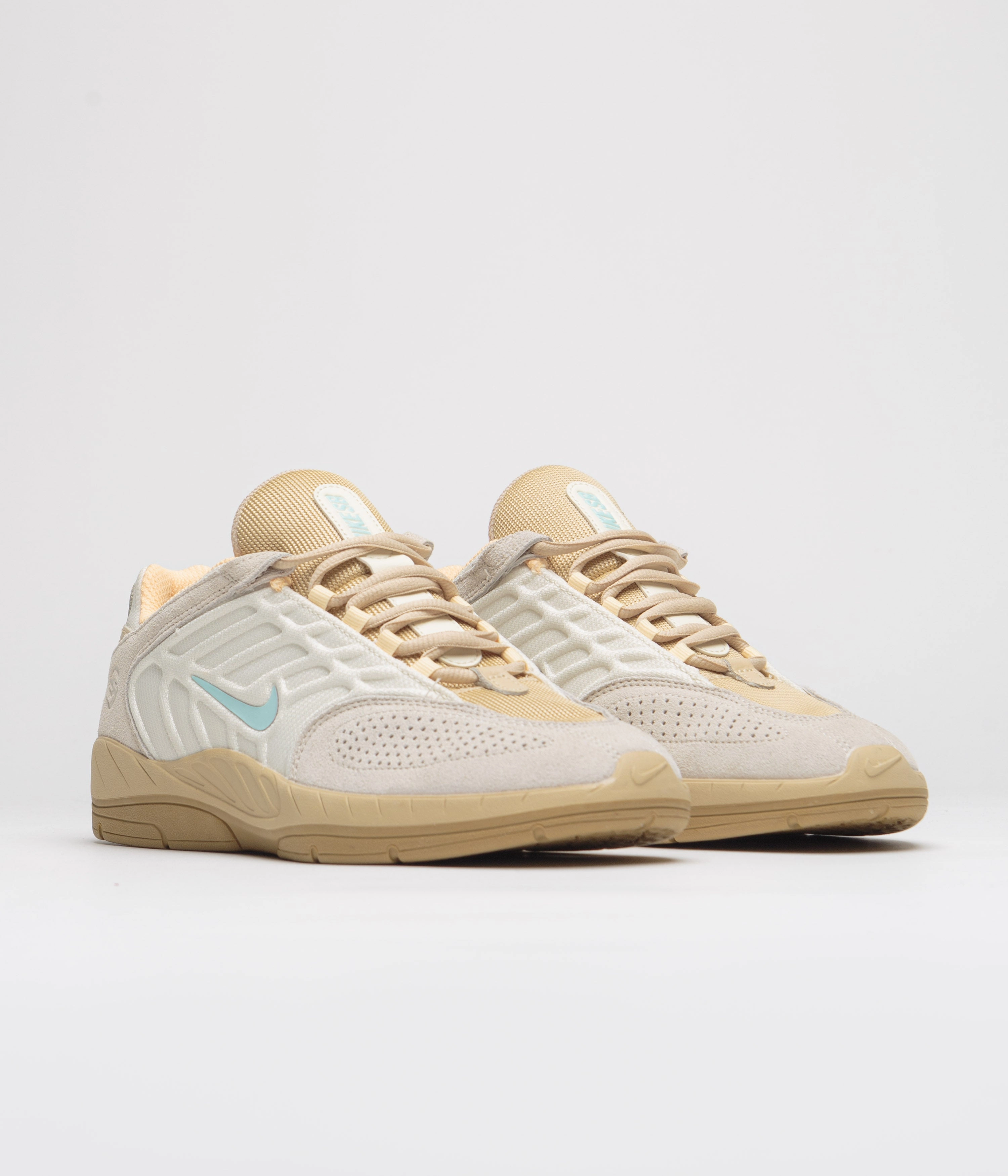 Nike SB Vertebrae TE Shoes - Coconut Milk / Jade Ice - Sesame - Gold Asics Tigers Wrestling Shoes