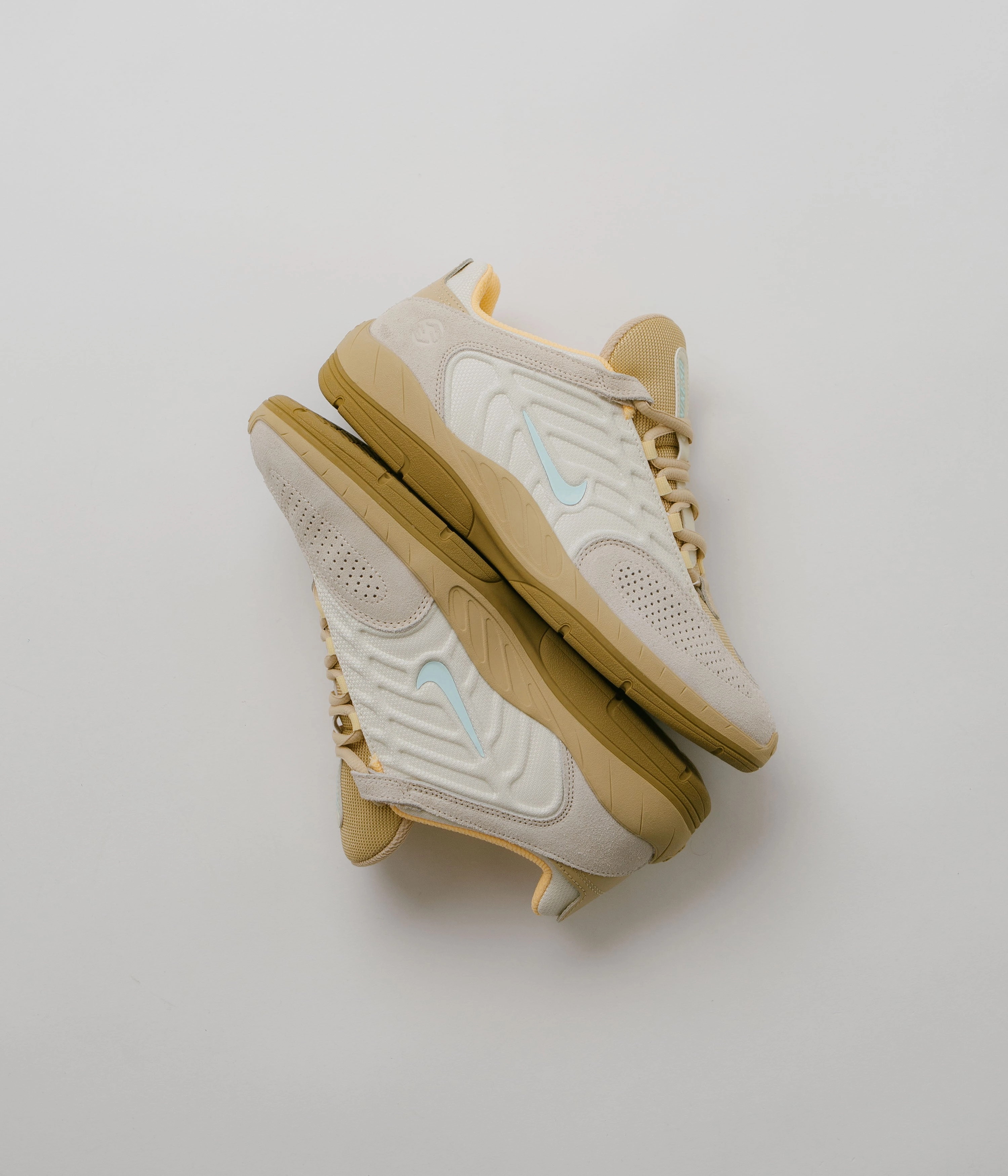 Asics Jogging Shoes Malaysia Nike SB Vertebrae TE Shoes - Coconut Milk / Jade Ice - Sesame - Gold