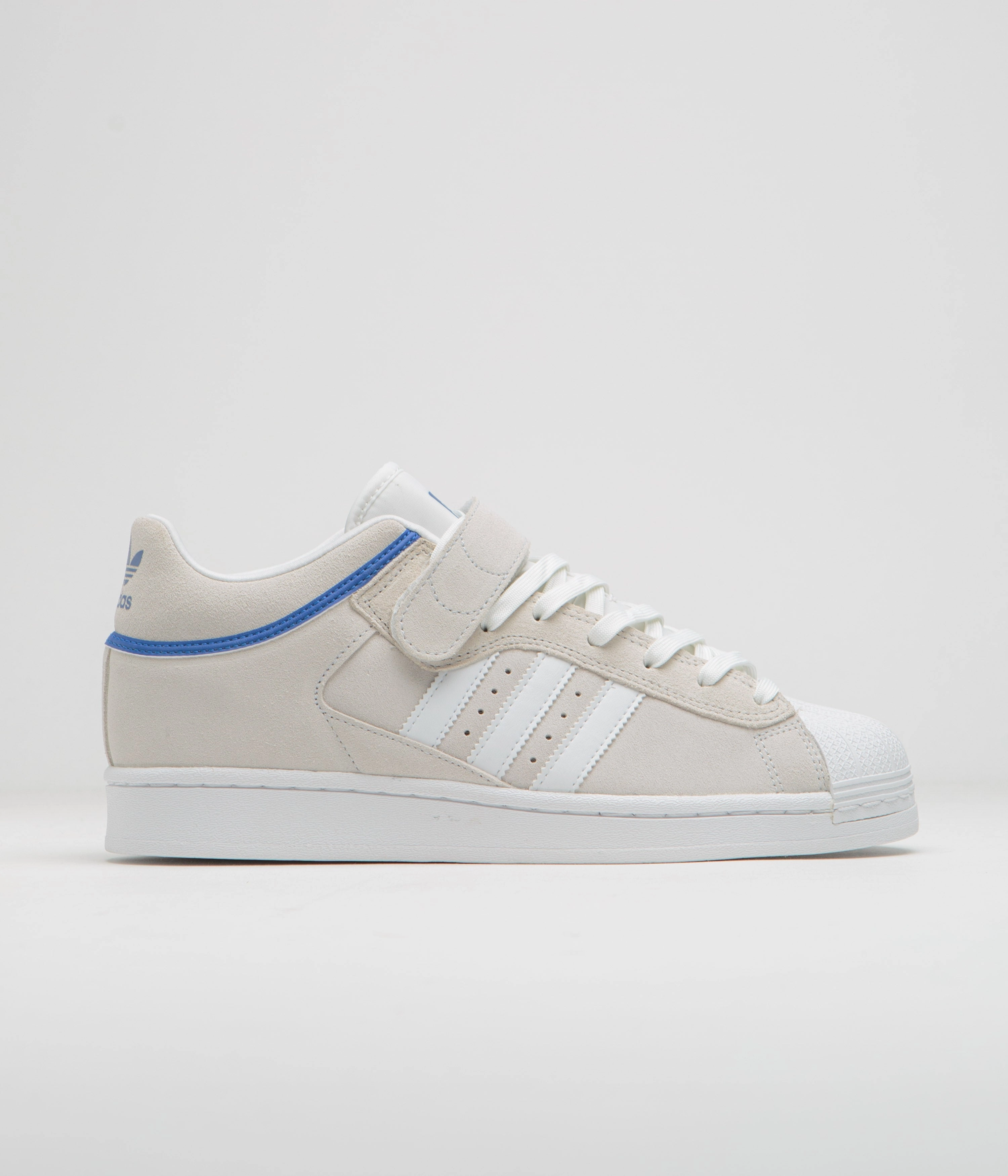 Adidas Pro Shell ADV Shoes - Crystal White / FTWR White / Team Royal Blue Bad Bunny New Adidas Shoes