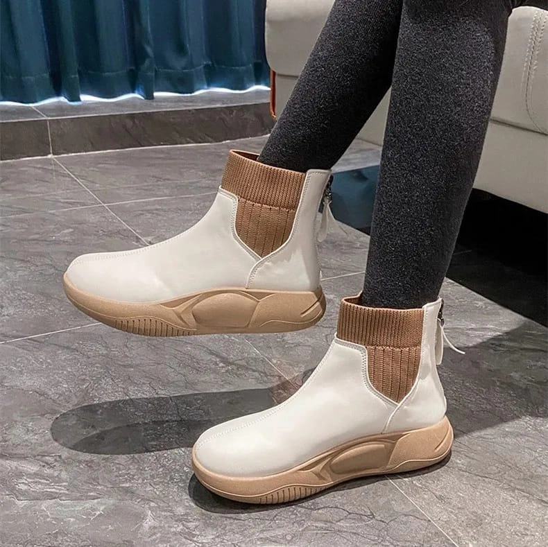Running Shoes For Painful Feet Comemore Platform Flats Sports Chelsea Boots B43210
