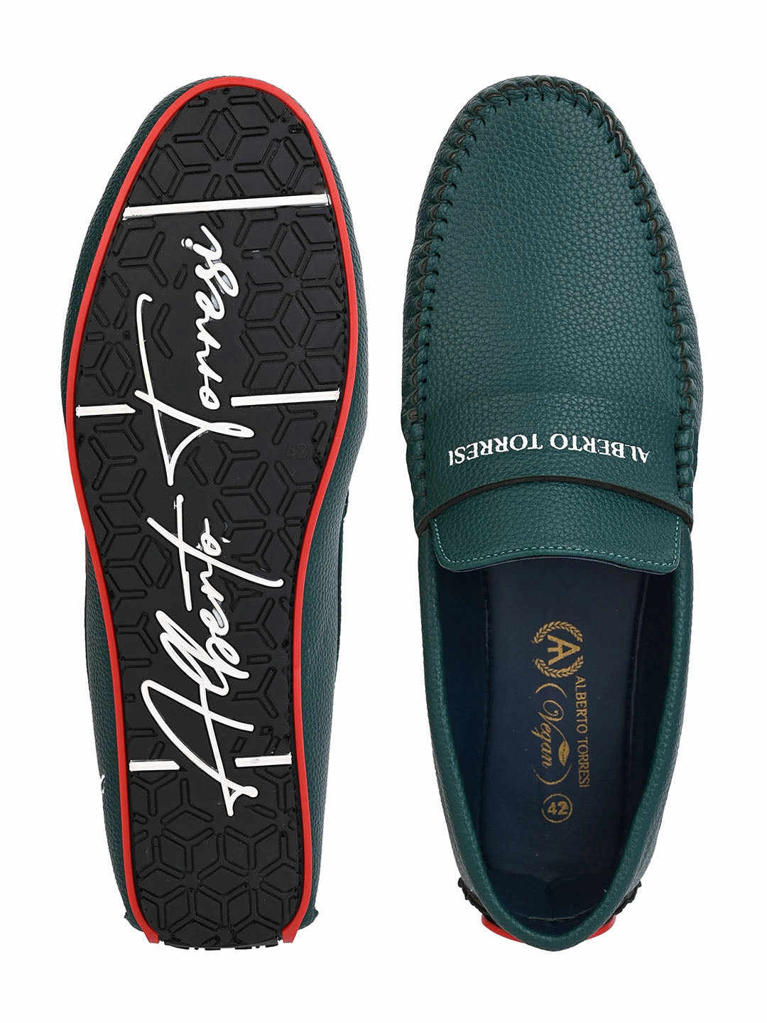 Shoes That Are Flat Alberto Torresi Branded Silicon Sole Loafer