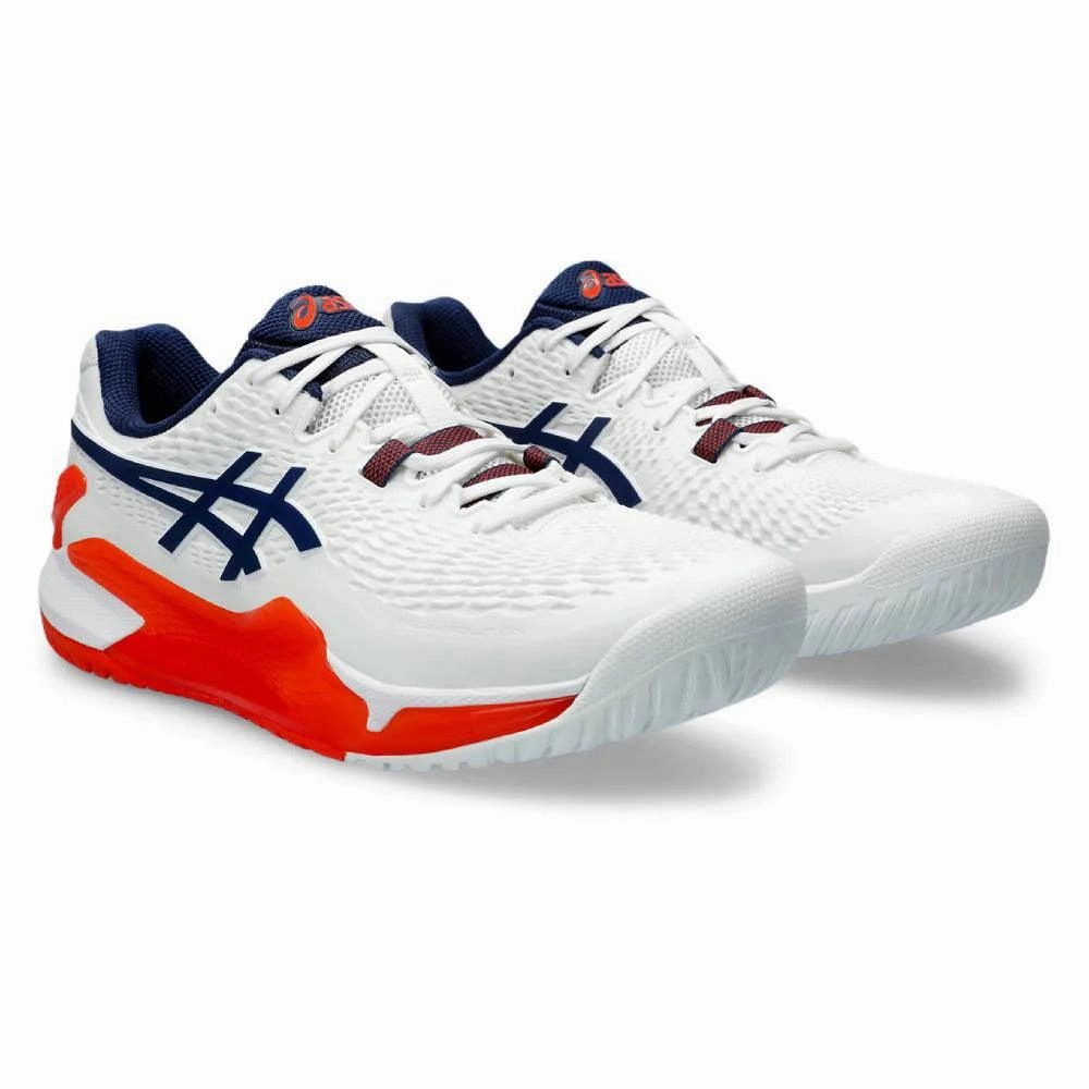 ASICS GEL-RESOLUTION 9 (WHITE & BLUE EXPANSE) Asics Wrestling Shoes Canada