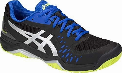 Shoes Asics Tiger ASICS Gel-Challenger 12 Men's Tennis Shoe, Black/Silver, 11 D US