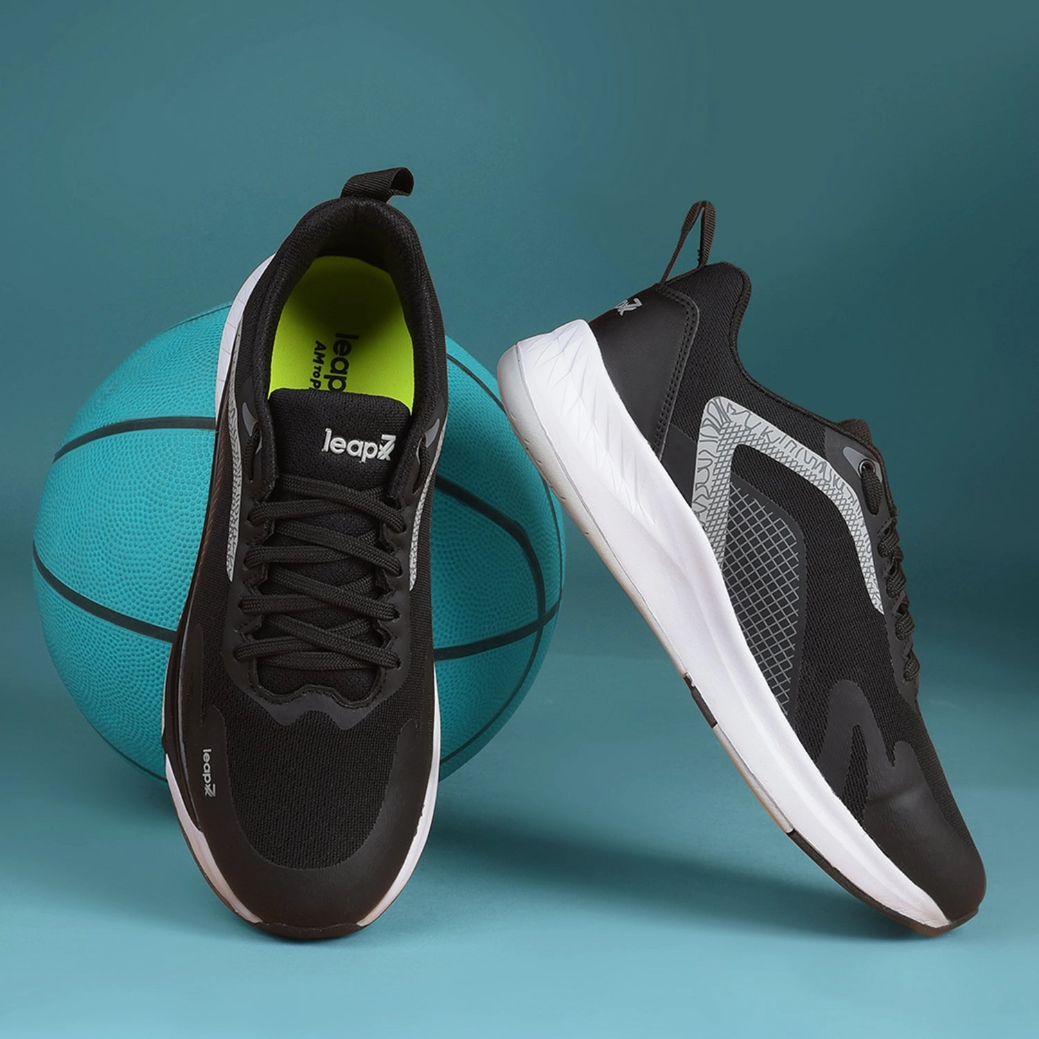 Best Running Shoe For Knee Pain Leap7x Sports Black Running Shoes For Mens EVELSTER-E By Liberty