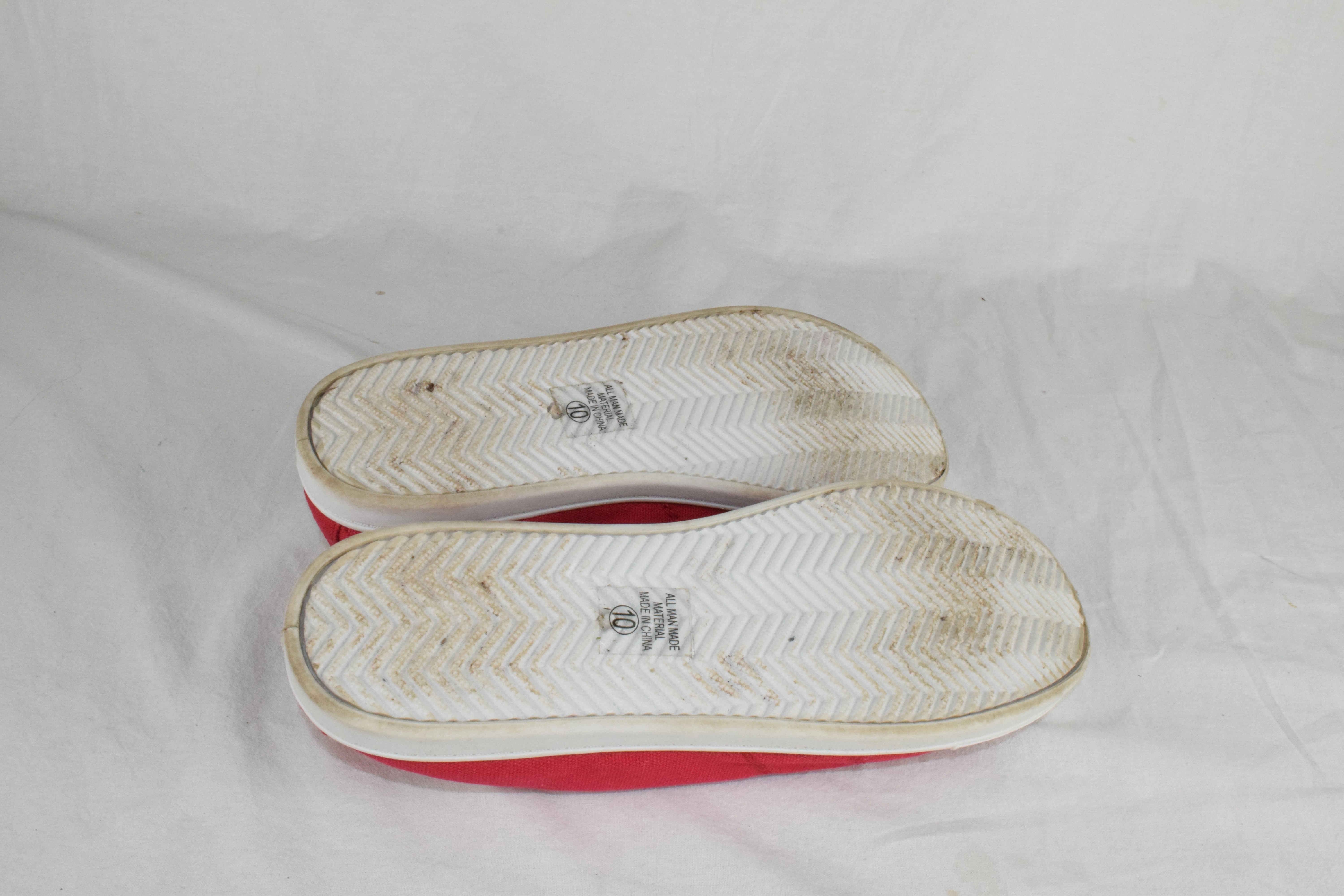 Flat Golf Shoes Soda Flat Women Shoes Linen Canvas Slip On comfy Sneakers Lace Up Red Size 10