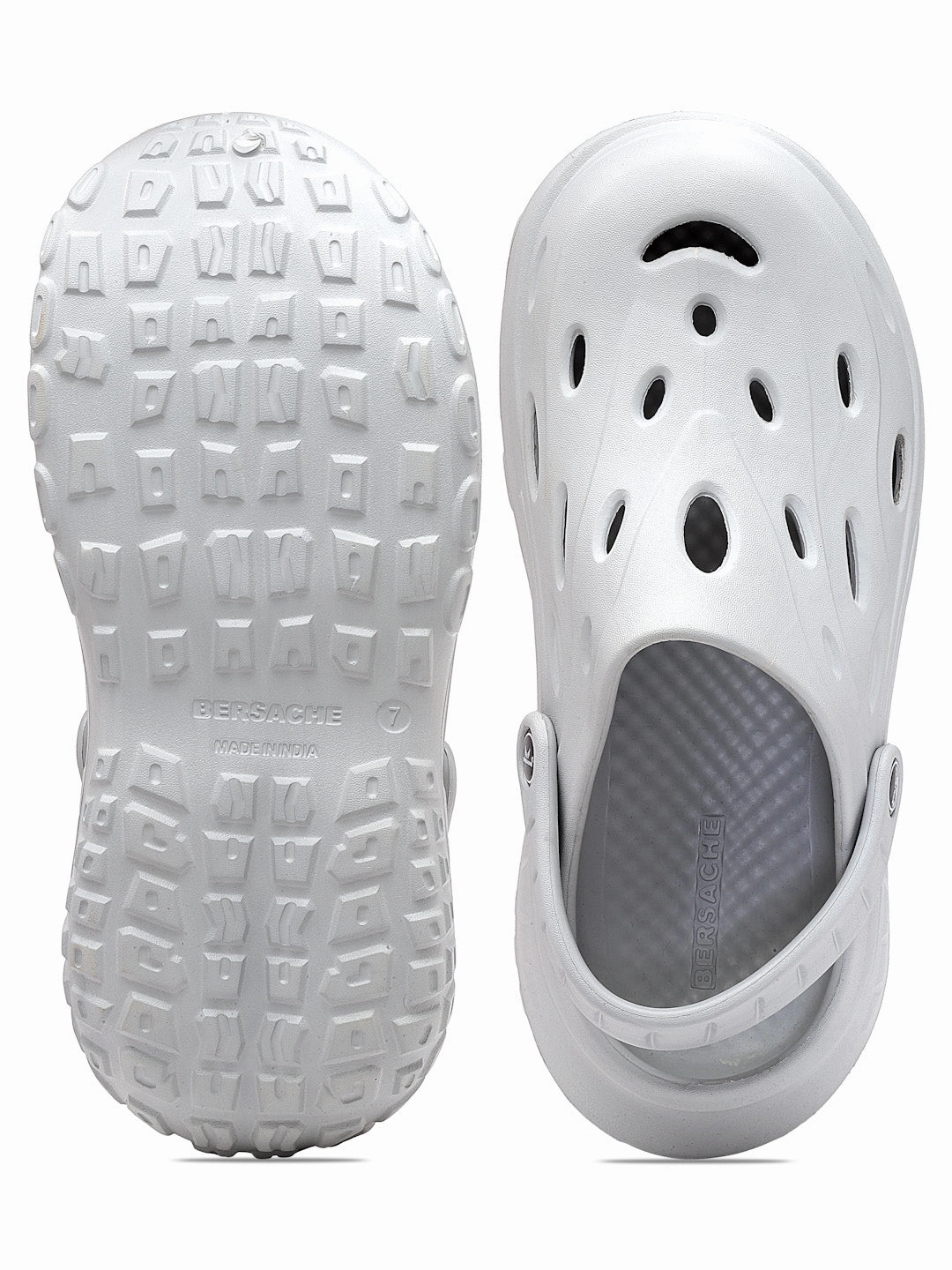 Bersache Extra Soft Classic Casual with  Regular wear with Ultra Soft & Flexibility Technology Clog's for Men's & Boy's (6125-Grey) Slides Foam Runner