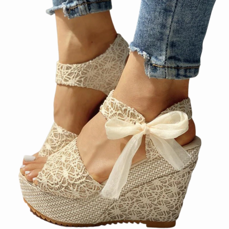 Bicycle Riding Sandals Womens wedge platform high heel sandals iciCosmetic