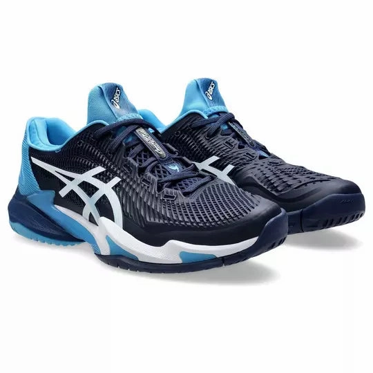 Asics Non Skid Shoes ASICS COURT FF 3 NOVAK (BLUE EXPENSIVE/WHITE)
