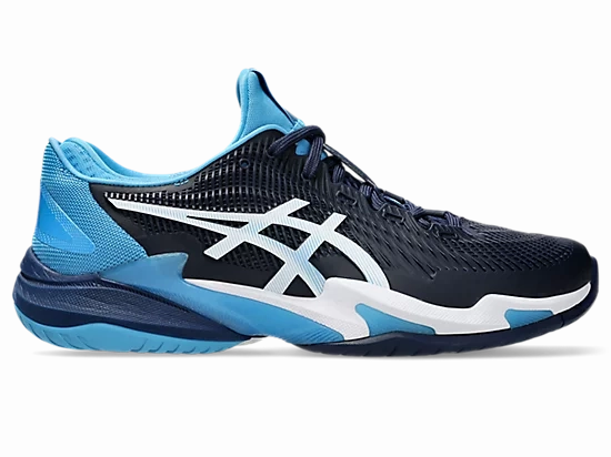 Best Neutral Asics Running Shoes ASICS COURT FF 3 NOVAK (BLUE EXPENSIVE/WHITE)