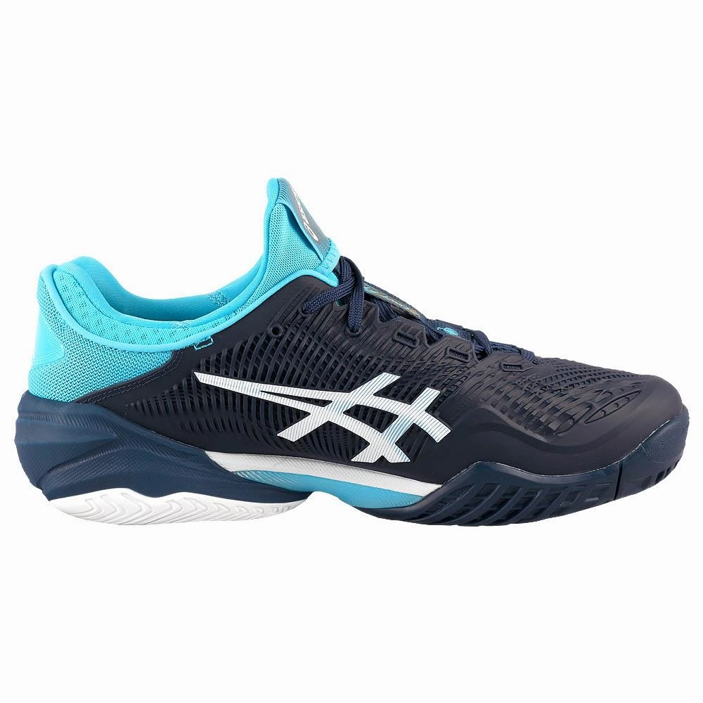 ASICS COURT FF 3 NOVAK (BLUE EXPENSIVE/WHITE) Asics Megablast Running Shoes