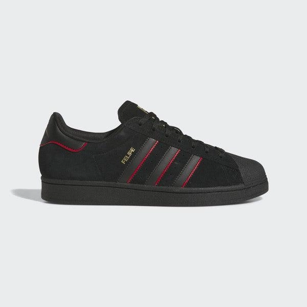 Adidas x Felipe Gustavo Superstar ADV Core Black - Better Scarlet - Gold Metallic Stella Mccartney Adidas Running Shoes