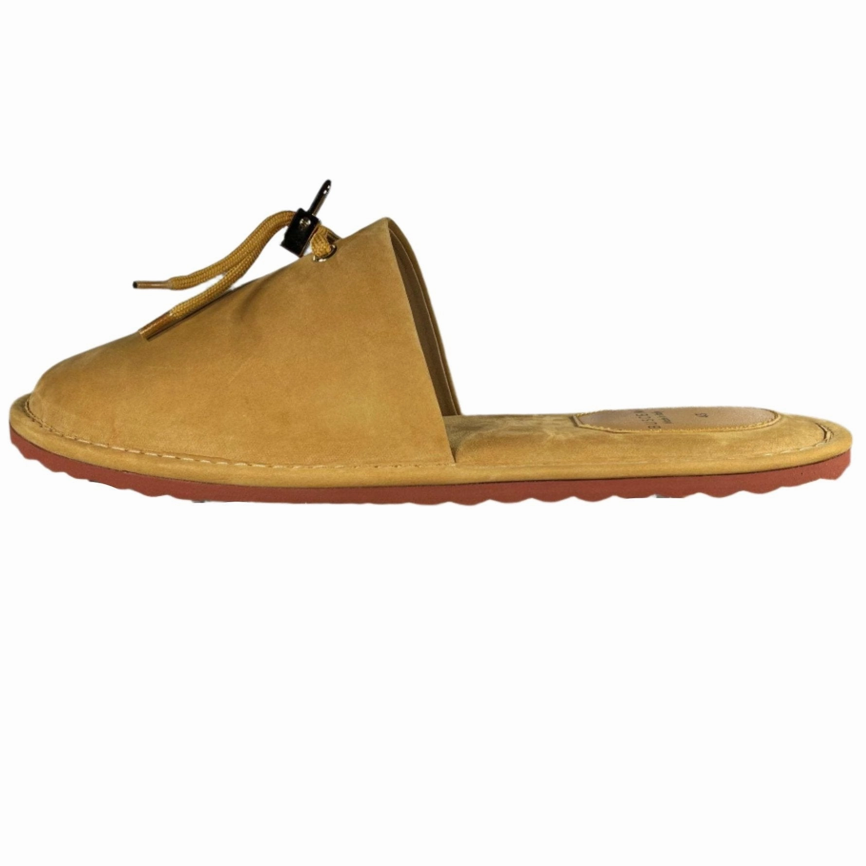 Buscemi Men's Greenwich Wheat Gum Leather Slippers Slippers Dance