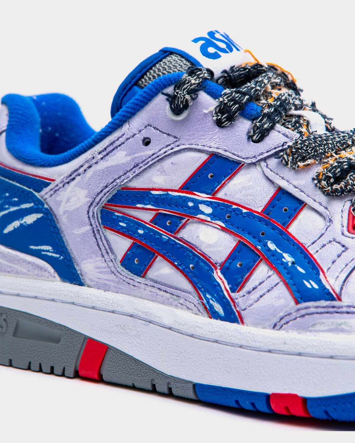 EX89 Purple / Cobolt / White Low Top Sneakers Best Asics Running Shoes 2022