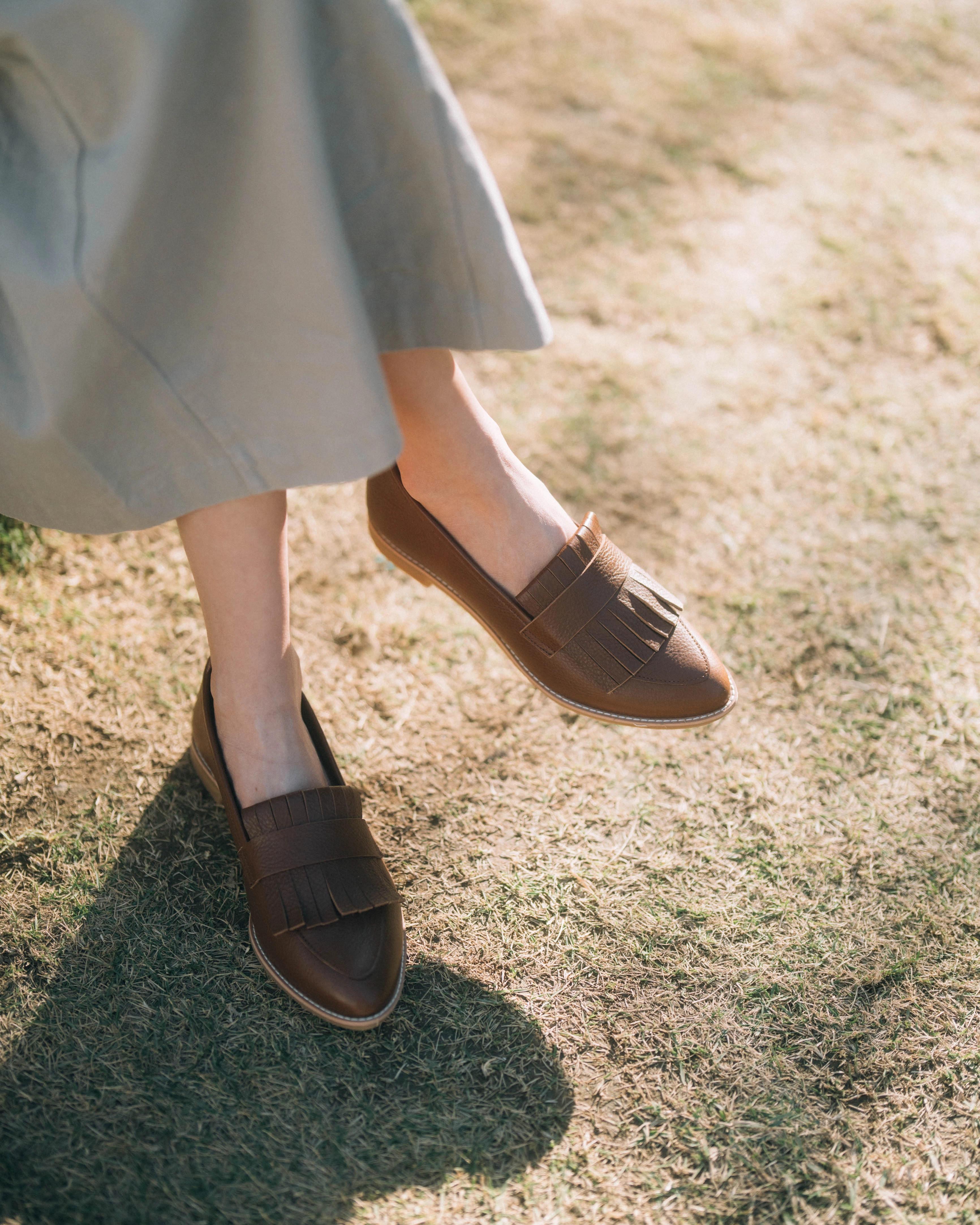 Ferragamo Driving Loafers Amelie Loafer - Walnut Brown