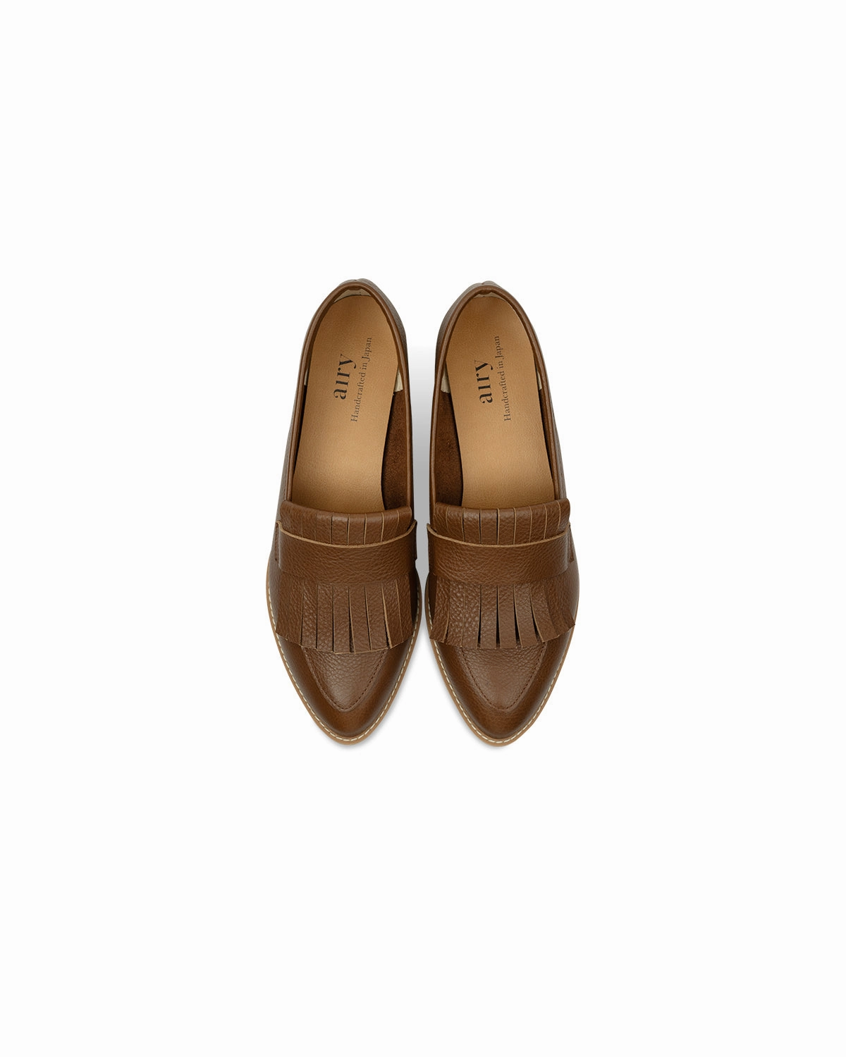 Amelie Loafer - Walnut Brown No Show Socks Loafers
