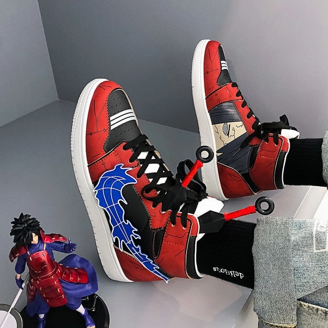 Anime Naruto Canvas Shoes Sasuke Men Vulcanized Shoes Kakashi Sneakers Gaara  Madara Pain Cosplay School  Outdoor Travel Shoes Pointed Shoes Flats