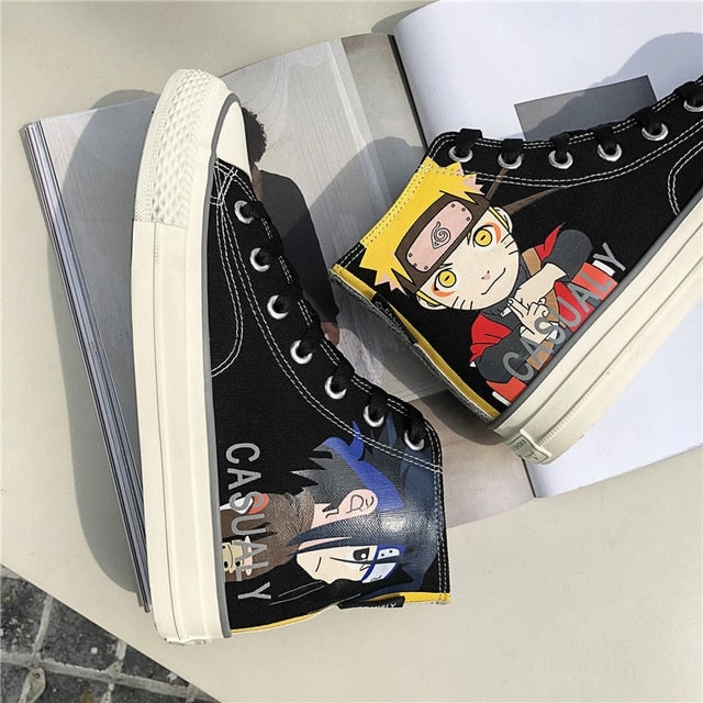 Best Cardio Shoes For Feet Anime Naruto Canvas Shoes Sasuke Men Vulcanized Shoes Kakashi Sneakers Gaara  Madara Pain Cosplay School  Outdoor Travel Shoes