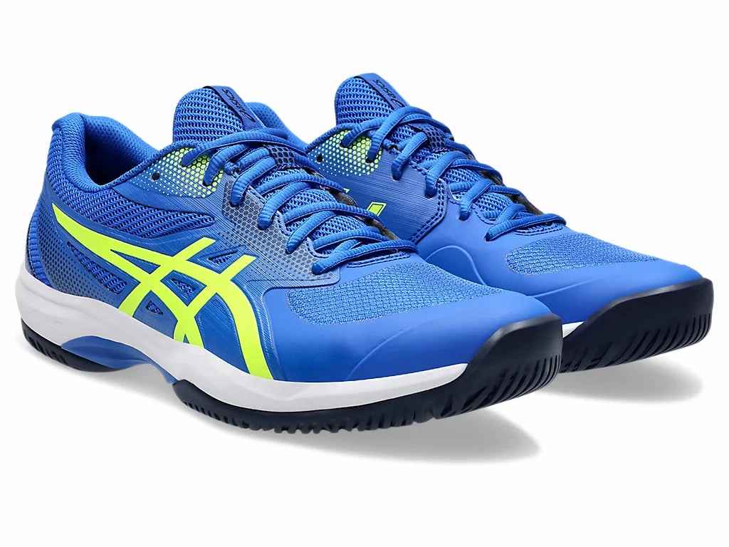 Asics Tiger Gel Lyte Shoes Asics Game FF Pickleball Mens Illusion Blue/Safety Yellow