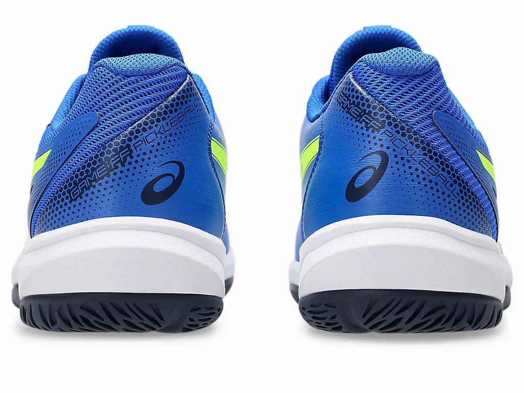 Asics Game FF Pickleball Mens Illusion Blue/Safety Yellow Asics Flat Running Shoes